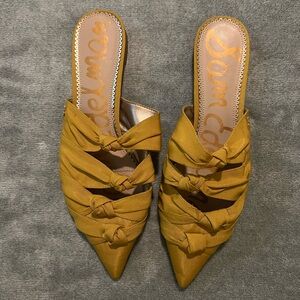 Sam Edelman - Shanti Knotted Trim Pointed Toe Slide Mules - 8